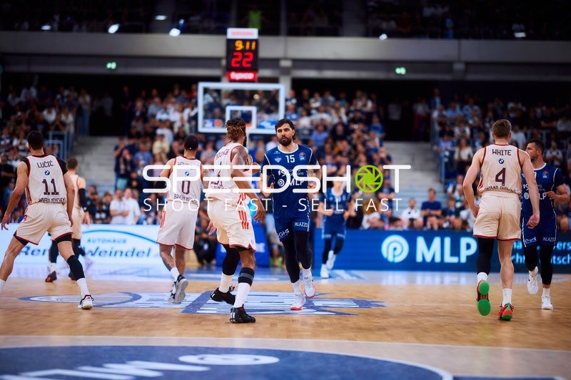 Basketball Spielszene auf Court