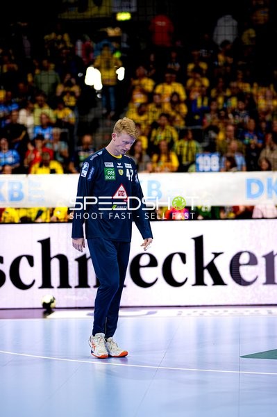 Jon Lindenchrone Andersen (42, Rhein Neckar Löwen) auf dem Spielfeld