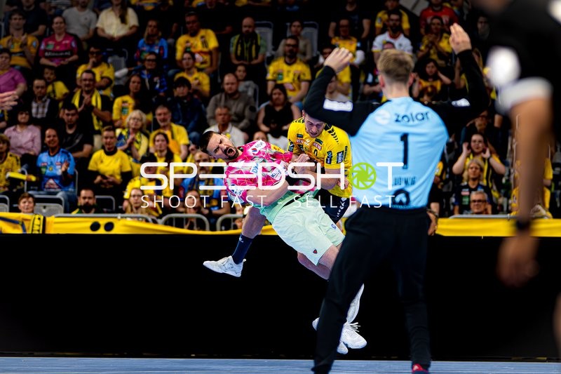 Handballspiel in Aktion