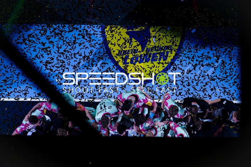 Mannschaftsjubel Rhein-Neckar Löwen