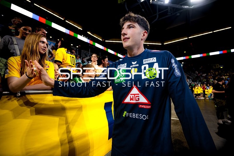 Spieler Valentin Willner (34; Rhein Neckar Löwen) in Halle