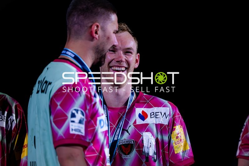 Spieler der Füchse Berlin in der Halle