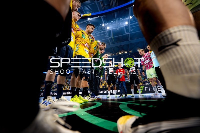 Spieler vor Spielbeginn