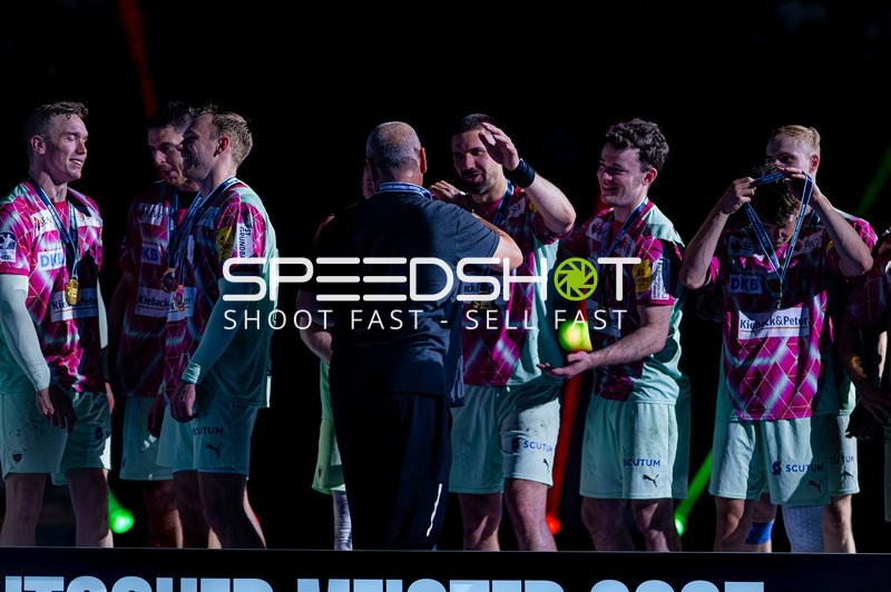 Füchse Berlin mit Medaillen