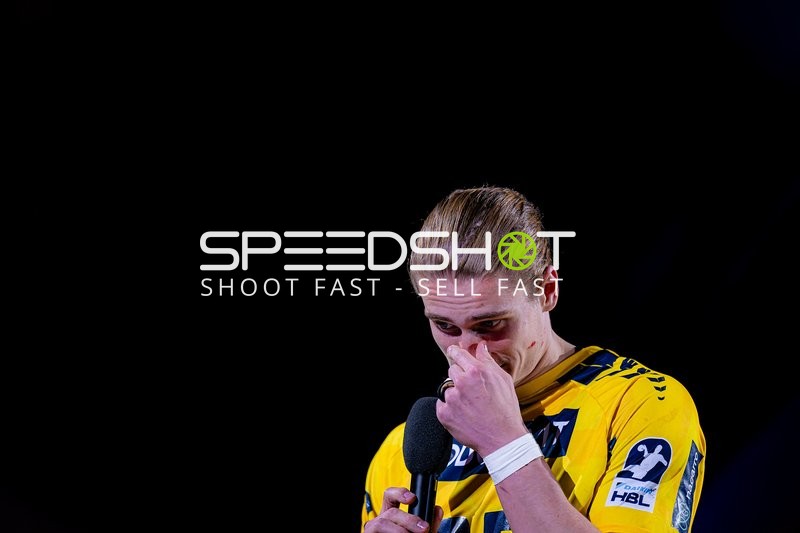 Spieler Juri Knorr (10; Rhein Neckar Löwen) in der Halle