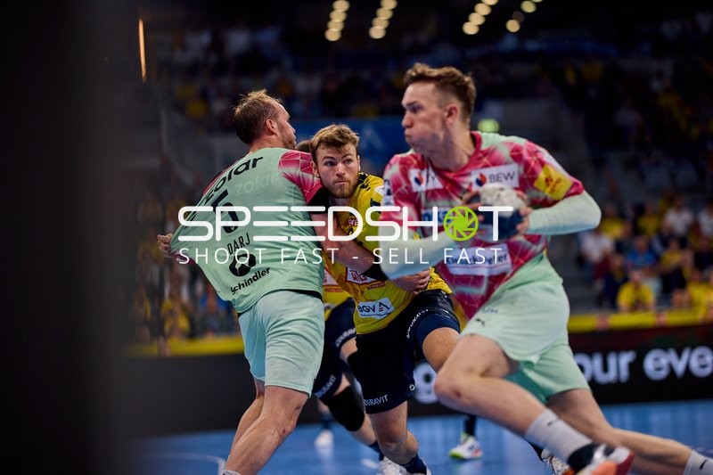 Defensive Aktion in der Halle