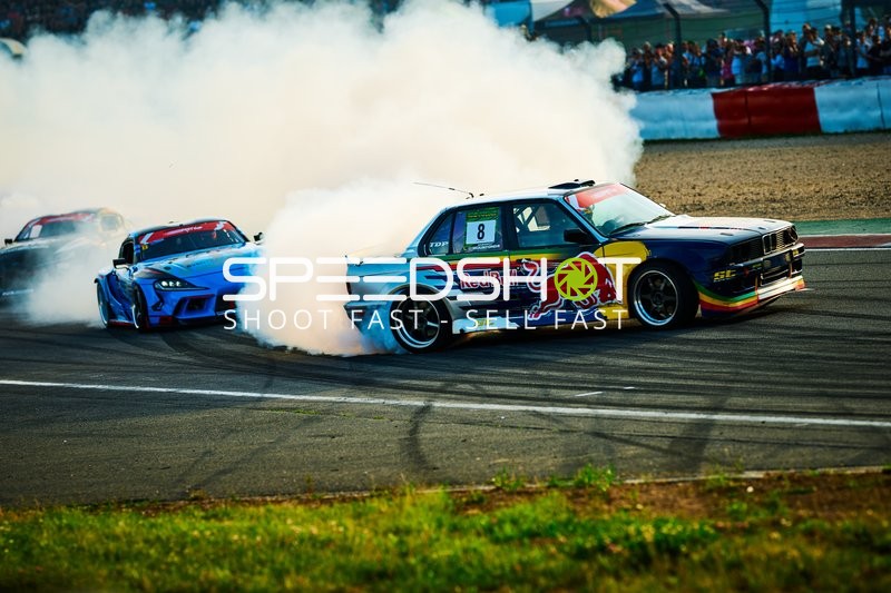 Drift-Action auf der Rennstrecke