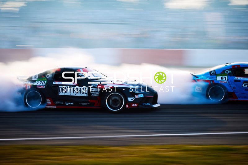 Drift-Action auf der Rennstrecke