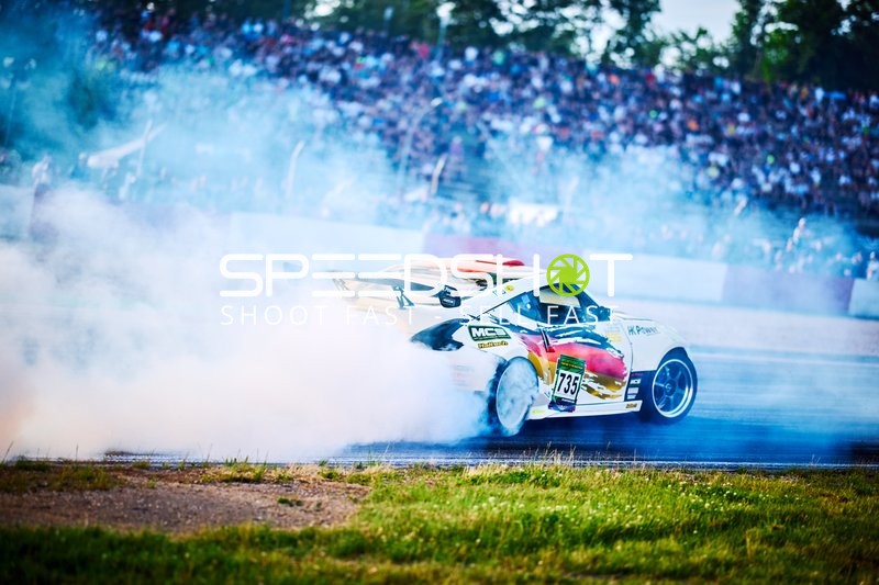 Driftaktion vor Zuschauern