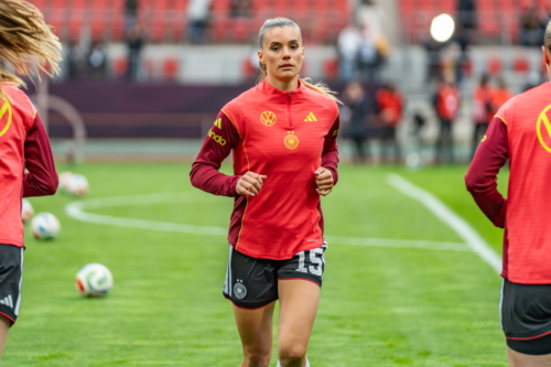 Deutschland beim Aufwärmen