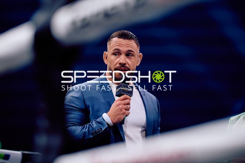 Moderator Florian Winter in Ringside Zone