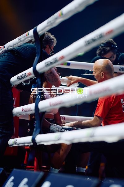 Boxer in der Ringecke