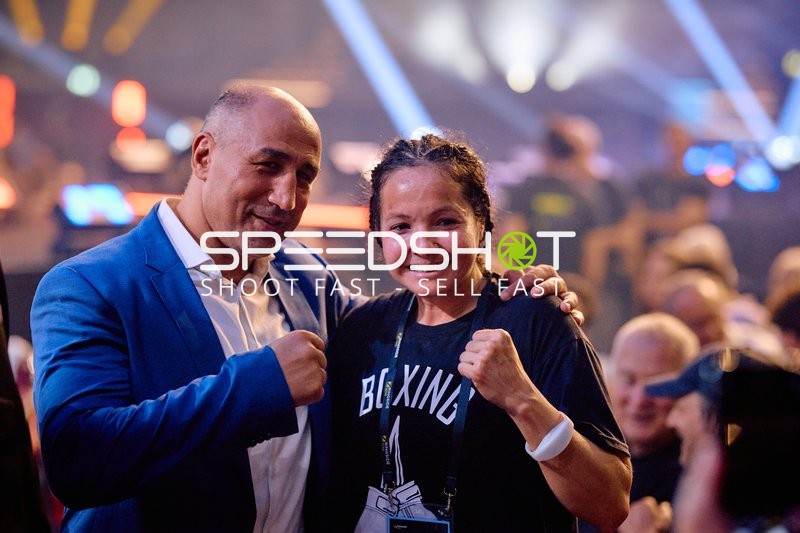 Boxer in der Ringside Zone