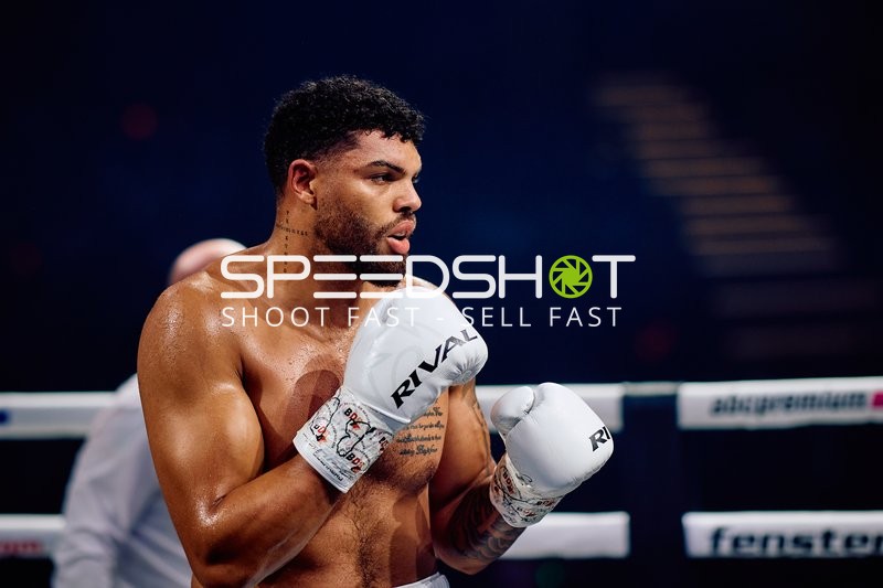 Boxer Schwergewicht in Ringside Zone