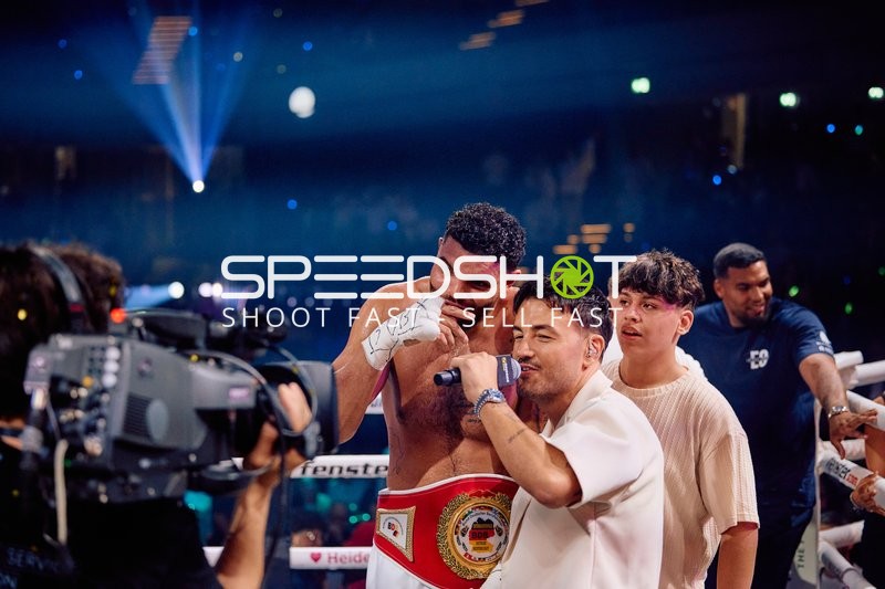 Boxer Schwergewicht in Ringside Zone