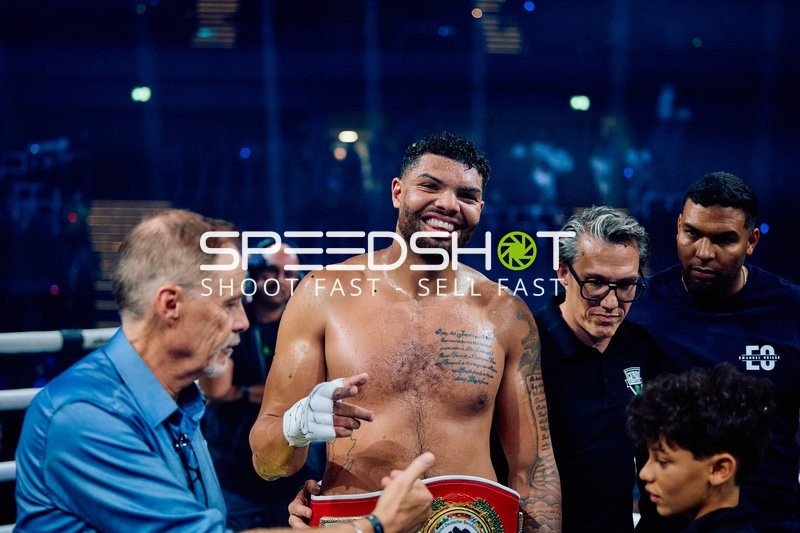 Boxer Schwergewicht in Ringside Zone