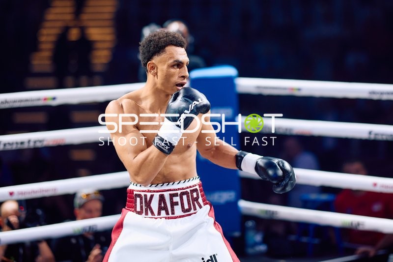 Alexander Okafor (108; VIP) im Ring