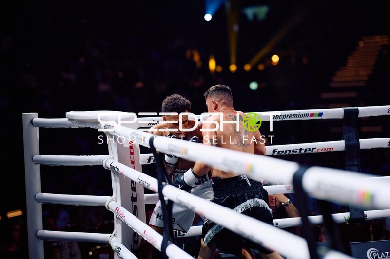 Boxer im Ringside Zone Boxevent