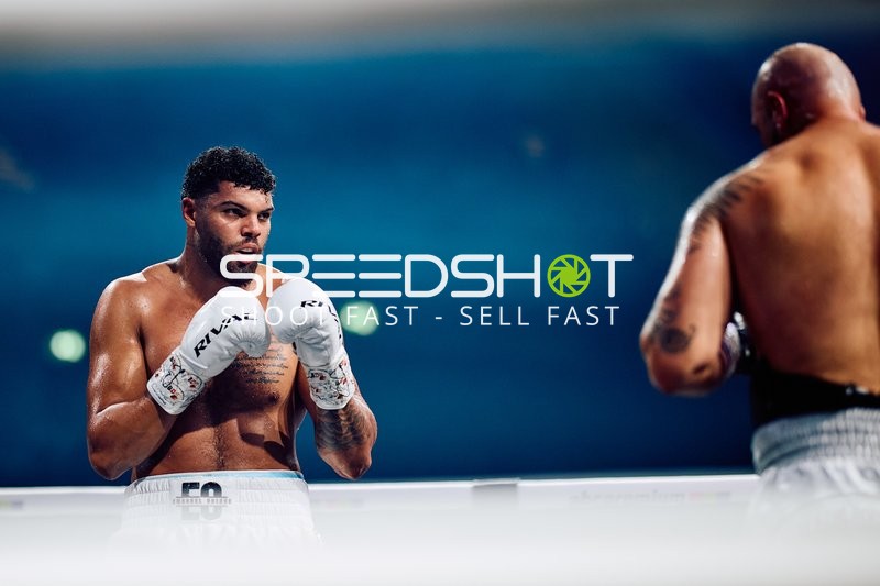 Boxer Schwergewicht in Ringside Zone