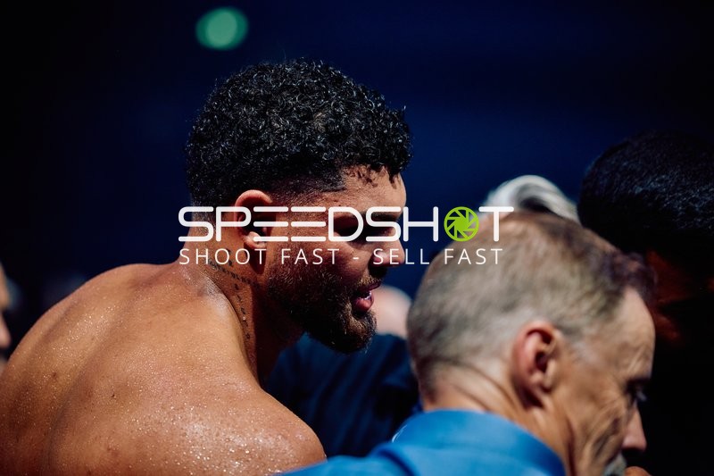 Boxer Schwergewicht in Ringside Zone