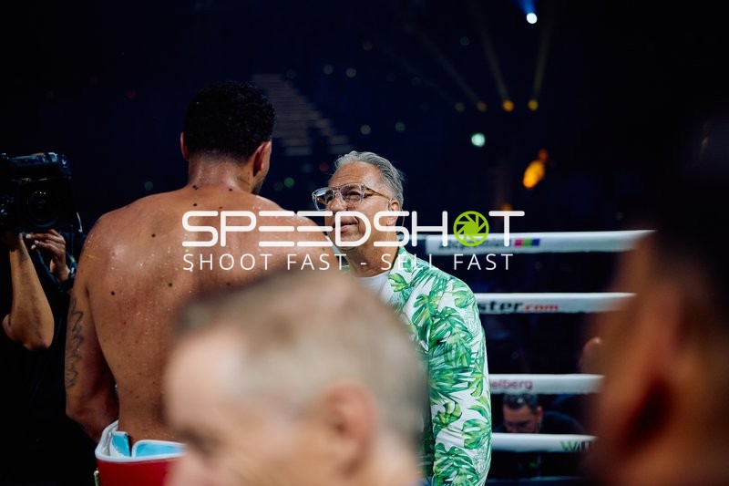 Moderator Kai Ebel (133; VIP) in Ringside Zone