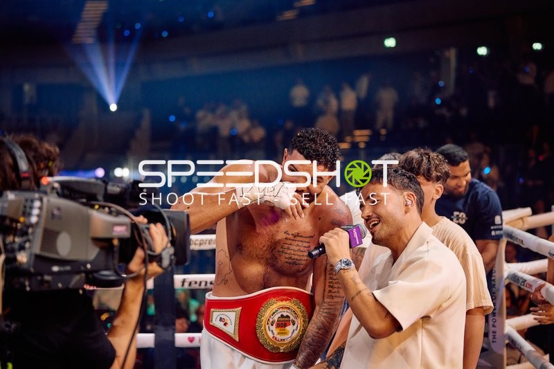 Boxer Schwergewicht in Ringside Zone