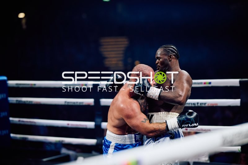 Boxer Schwergewicht im Nahkampf