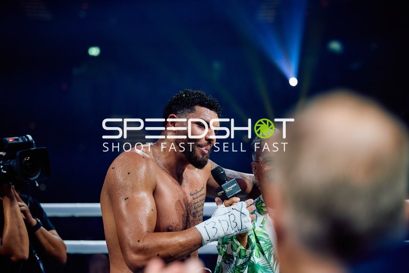 Boxer Schwergewicht in Ringside Zone