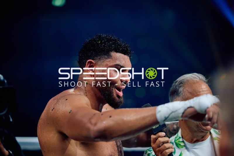 Boxer Schwergewicht in Ringside Zone