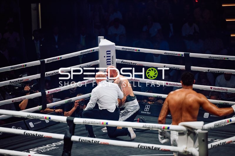 Boxer Schwergewicht in Ringside Zone