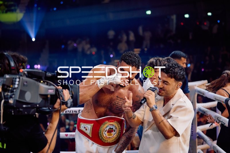 Boxer Schwergewicht in Ringside Zone