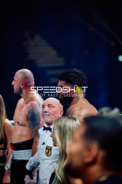 Boxer Schwergewicht in Ringside Zone