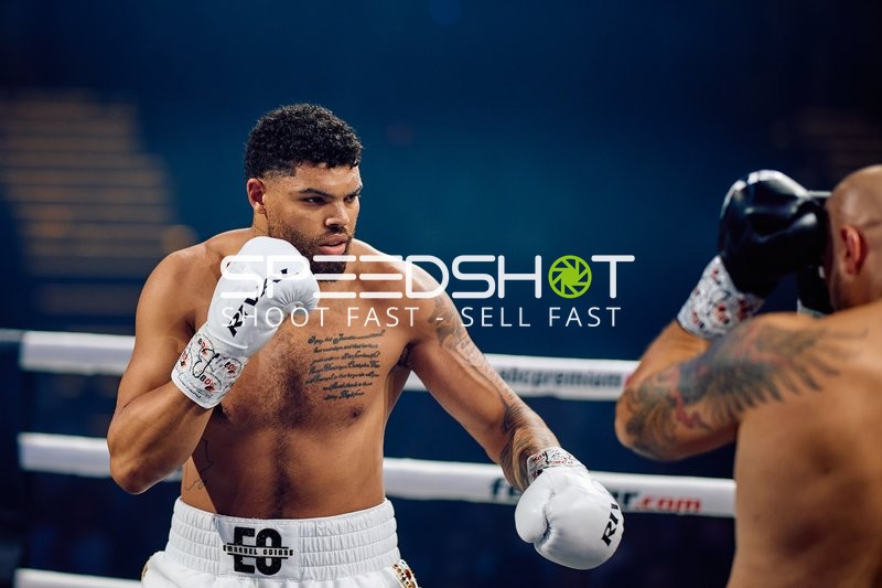 Boxer Schwergewicht in Ringside Zone