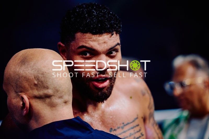 Boxer Schwergewicht in Ringside Zone