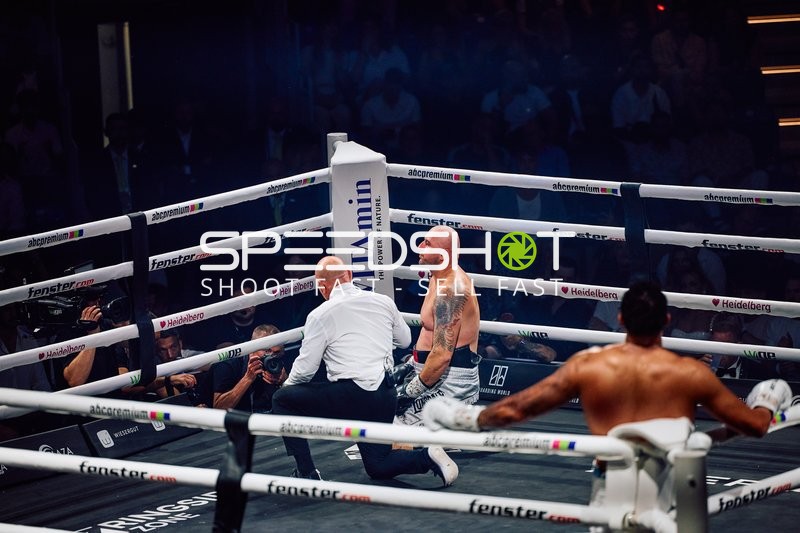 Boxer Schwergewicht in Ringside Zone