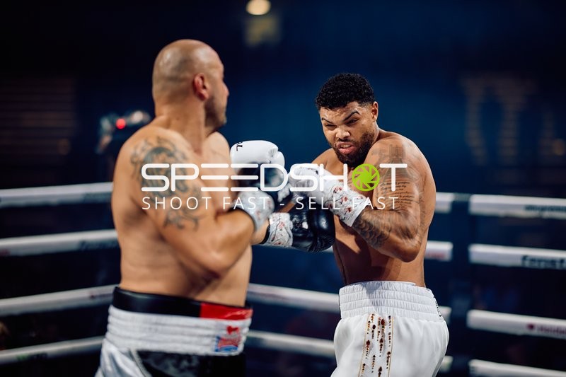 Boxer Schwergewicht in Ringside Zone