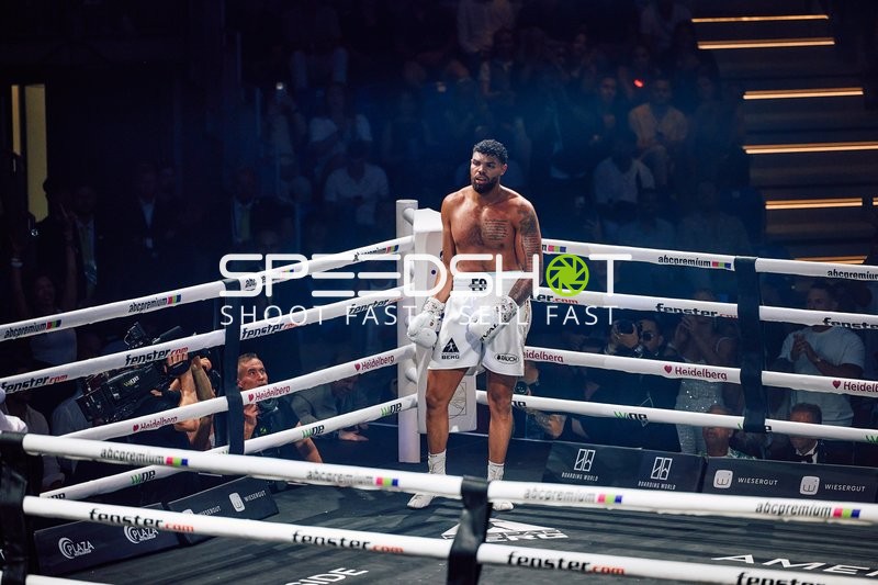 Boxer Schwergewicht in Ringside Zone