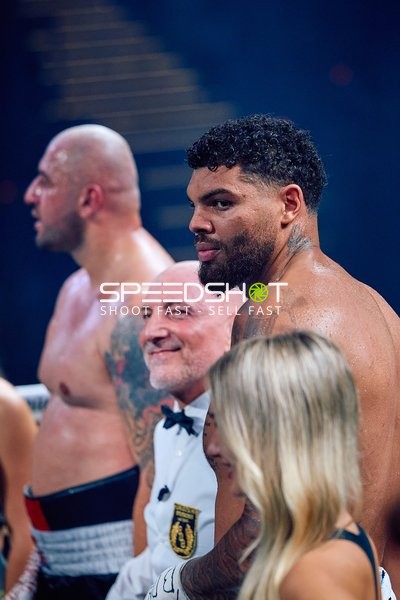 Boxer Schwergewicht in Ringside Zone