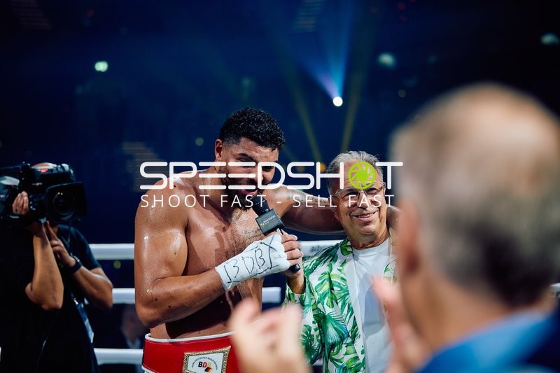 Boxer Schwergewicht und Moderator Ringside Zone