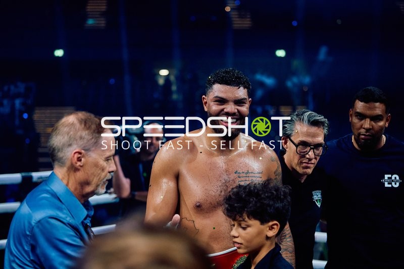 Boxer Schwergewicht in Ringside Zone