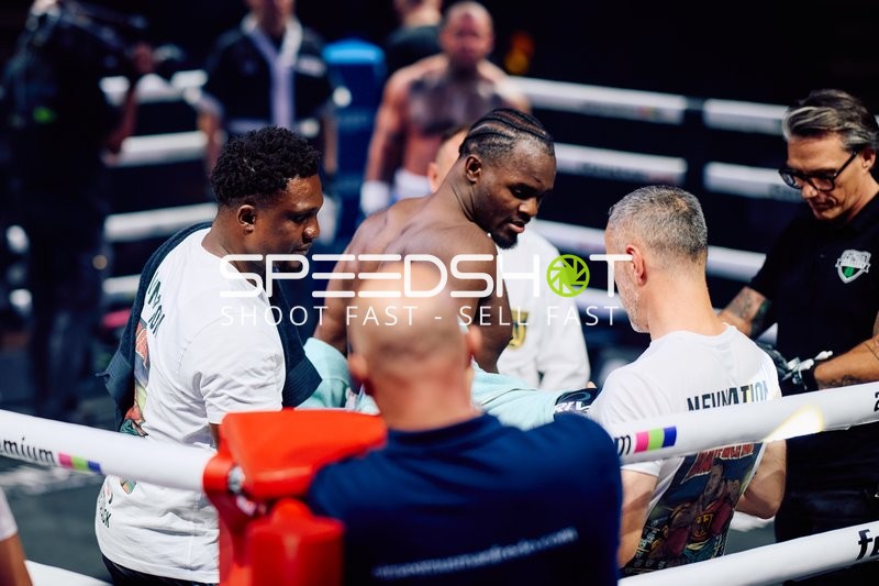 Boxer Schwergewicht in Ringside Zone