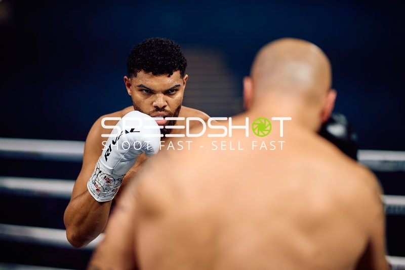 Boxer Schwergewicht in Ringside Zone