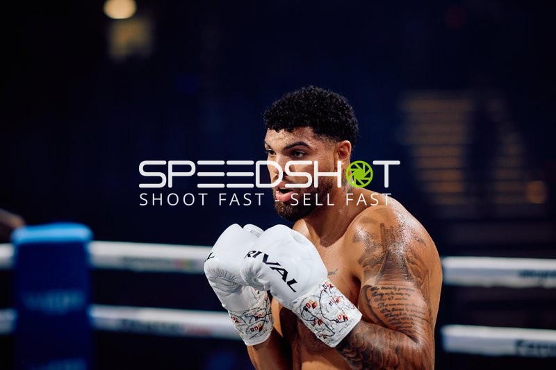 Boxer Schwergewicht in Ringside Zone