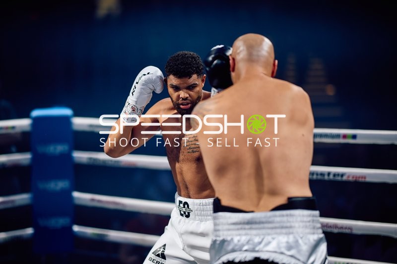 Boxer Schwergewicht in Aktion