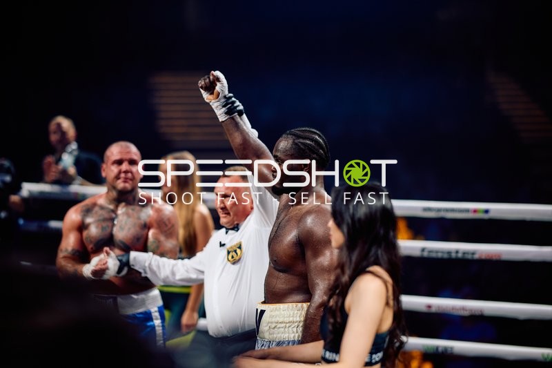 Boxer Schwergewicht in Ringside Zone