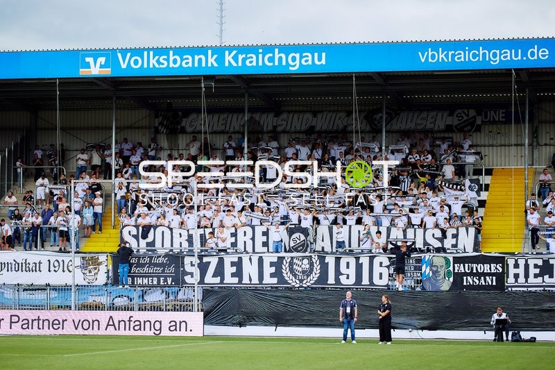 Fans feiern im Stadion