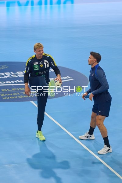 Spieler in Bewegung in Halle