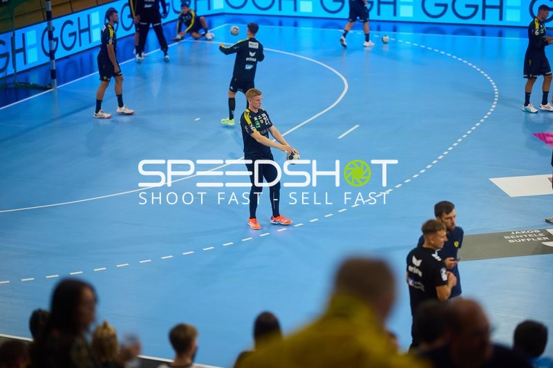 Spieler beim Aufwärmen