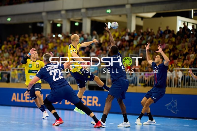 Handballspiel in Aktion