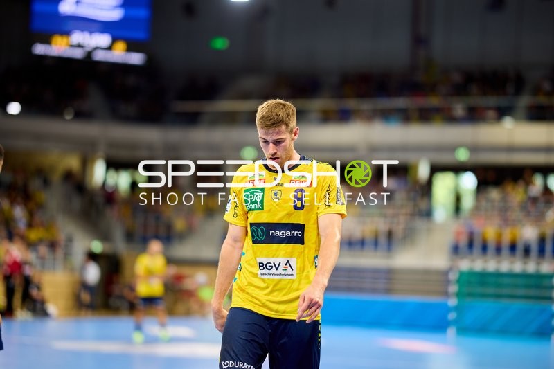 Spieler Tim Nothdurft (8; Rhein Neckar Löwen) in Position